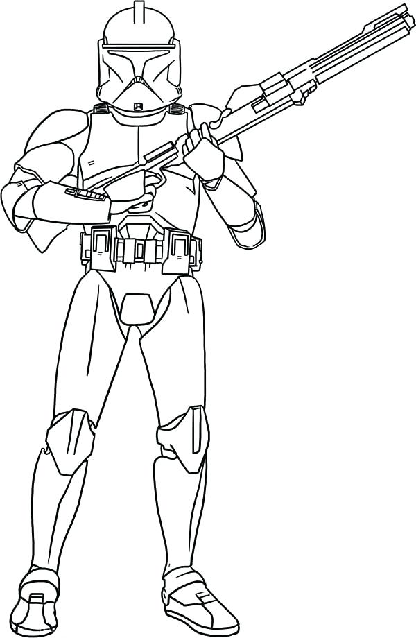 Printable Stormtrooper Coloring Page