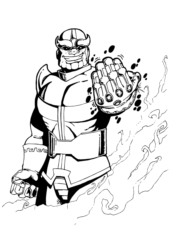 Printable Thanos Coloring Pages