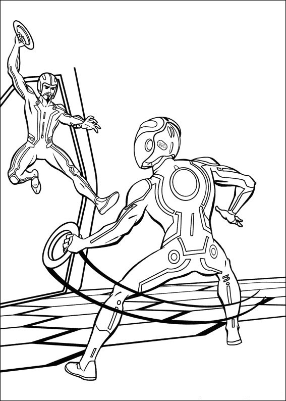 Printable Tron Coloring Pages