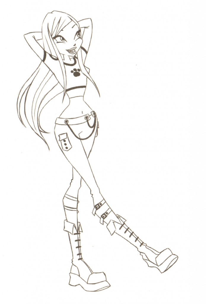 Printable Winx Club Coloring Pages