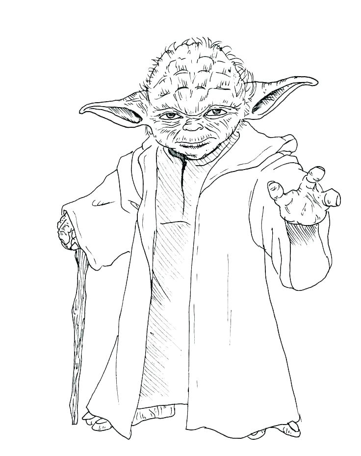 Printable Yoda Coloring Pages