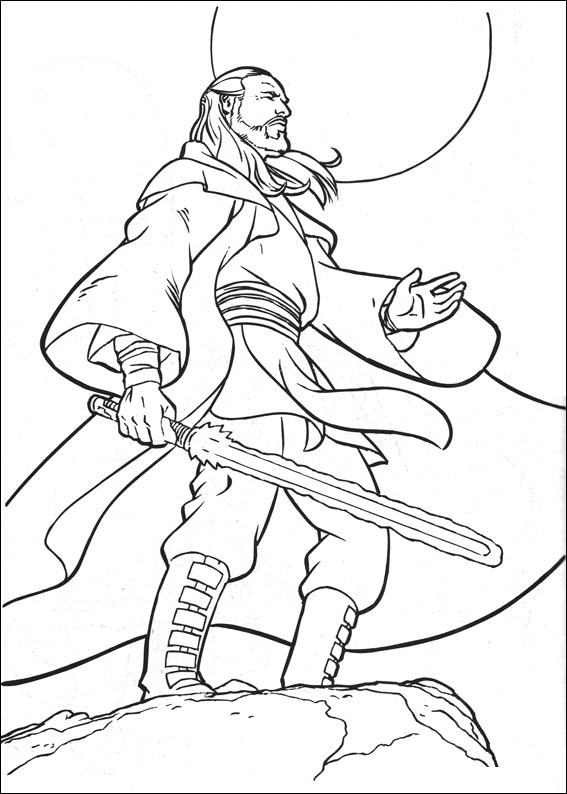 Qui Gon Jinn Coloring Pages