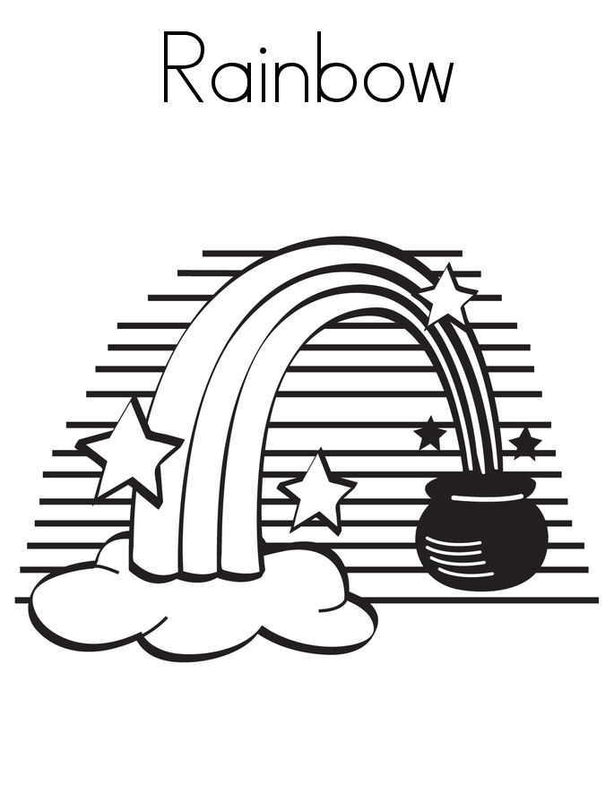 Rainbow Coloring Pages Free Printable