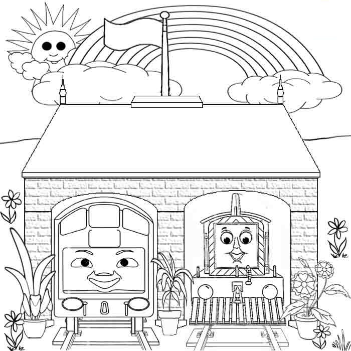 Rainbow Coloring Pages Kids
