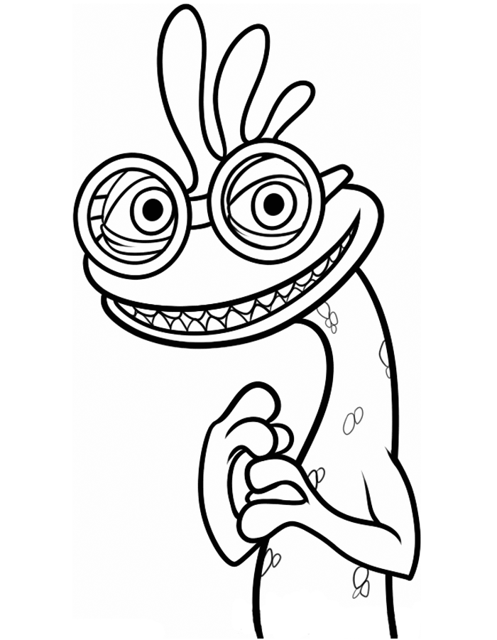 Randall Monsters University Coloring Page