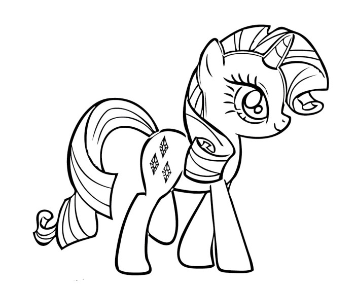 Rarity Coloring Page Printable