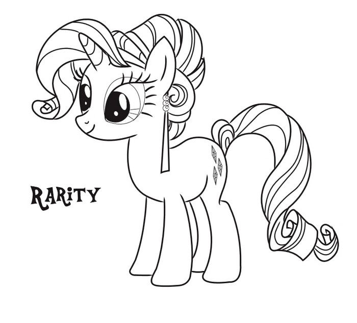 Rarity Coloring Page