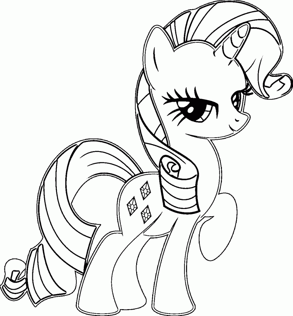 Rarity Coloring Pages