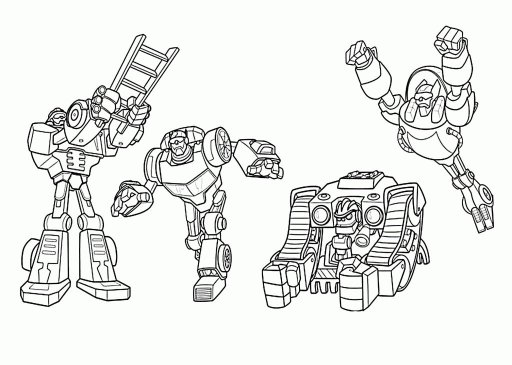 Rescue Bots Characters Coloring Pages