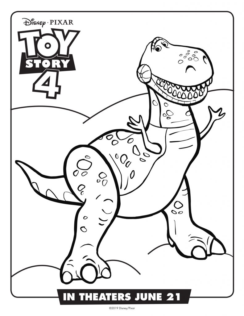 Rex - Toy Story 4 Coloring Pages