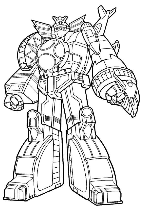 Robotic Gundam Suit Coloring Pages