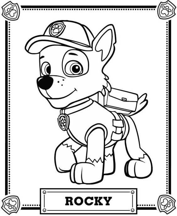 Rocky - Paw Patrol Coloring Pages