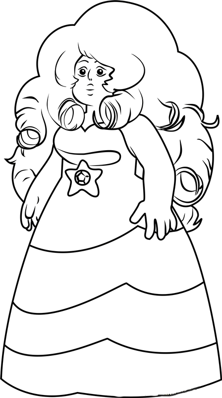 Rose Quartz Steven Universe Coloring Pages