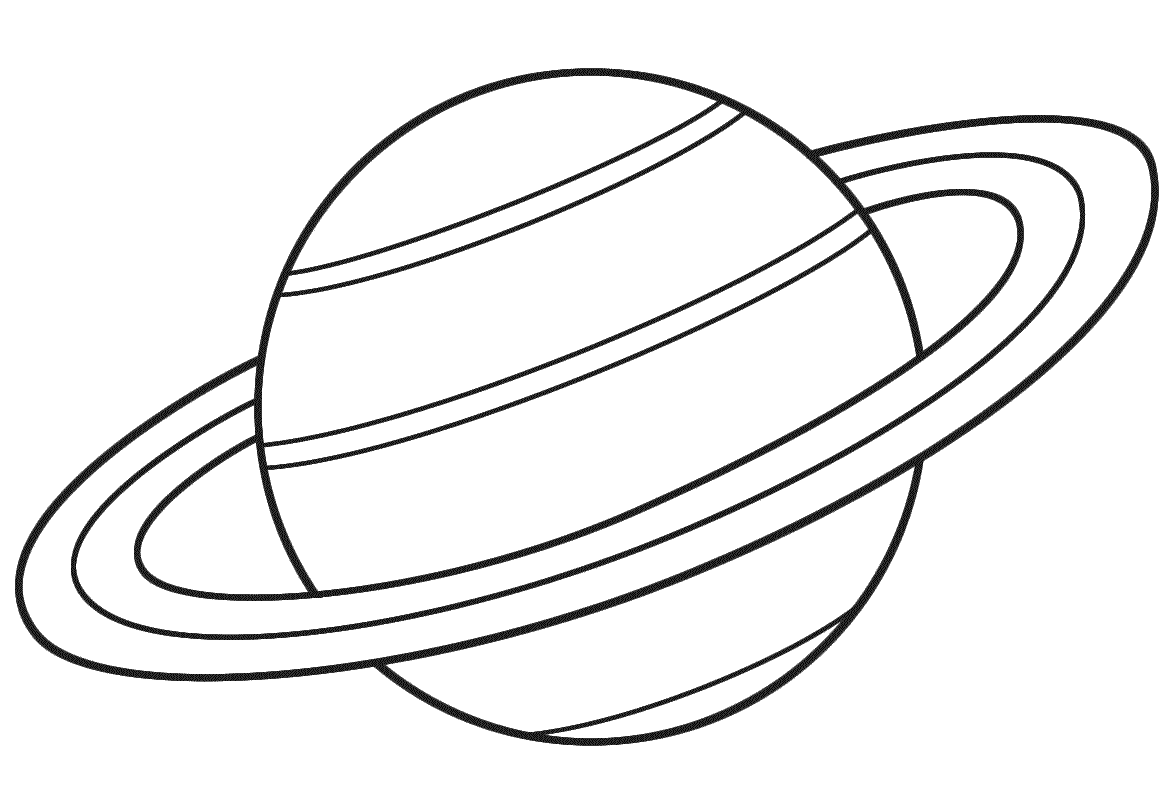 Saturn Solar System Coloring Pages