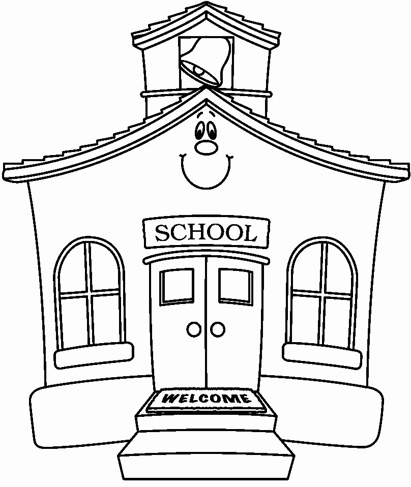 School Coloring Page