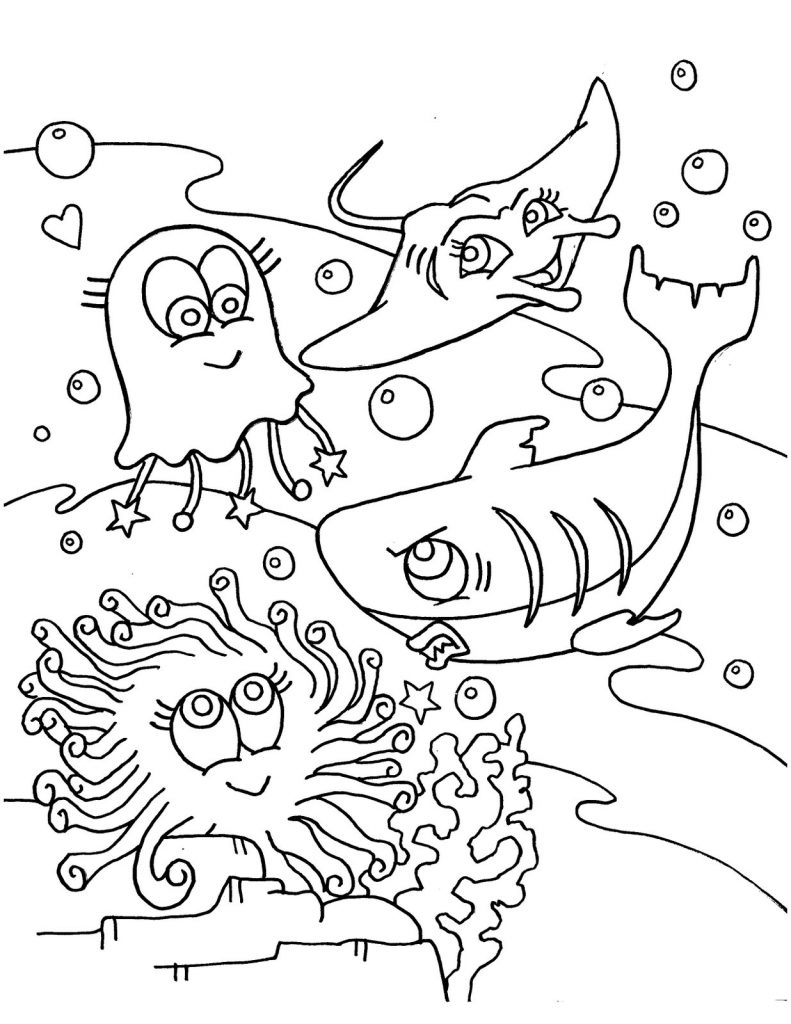 Sea Life Coloring Page