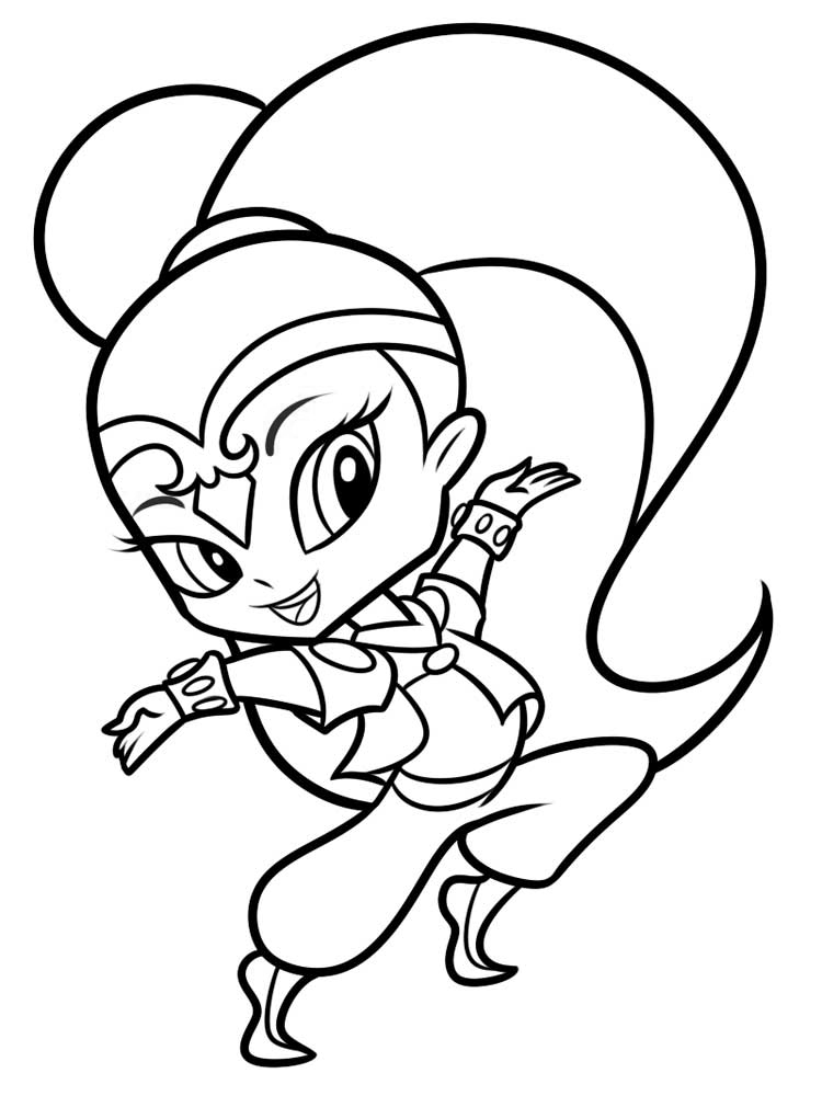 Shimmer and Shine Coloring Pages Printable