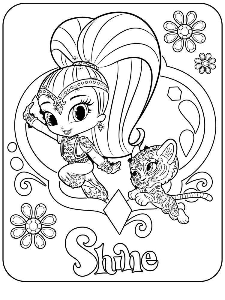 Shine Coloring Page