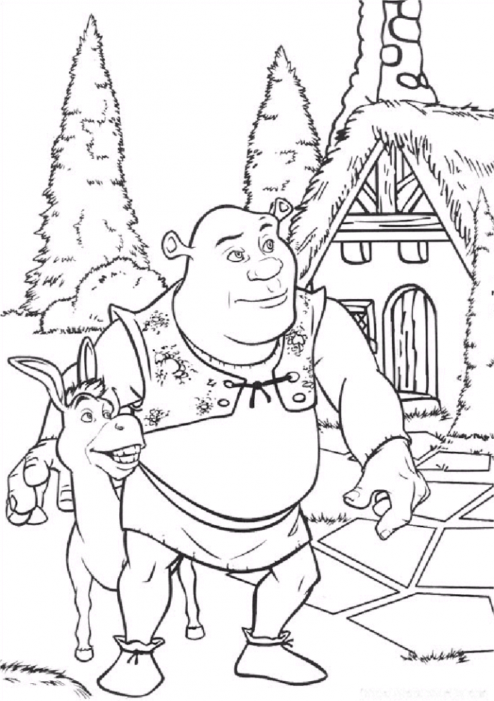 Shrek 4 Coloring Pages