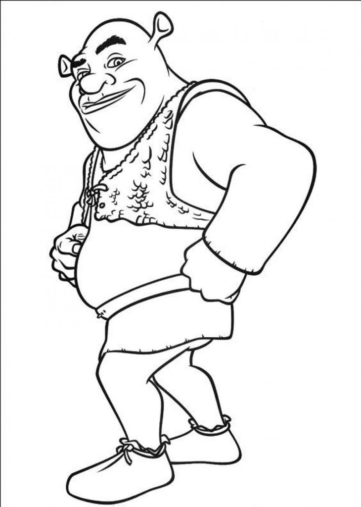 Shrek Coloring Page Pictures