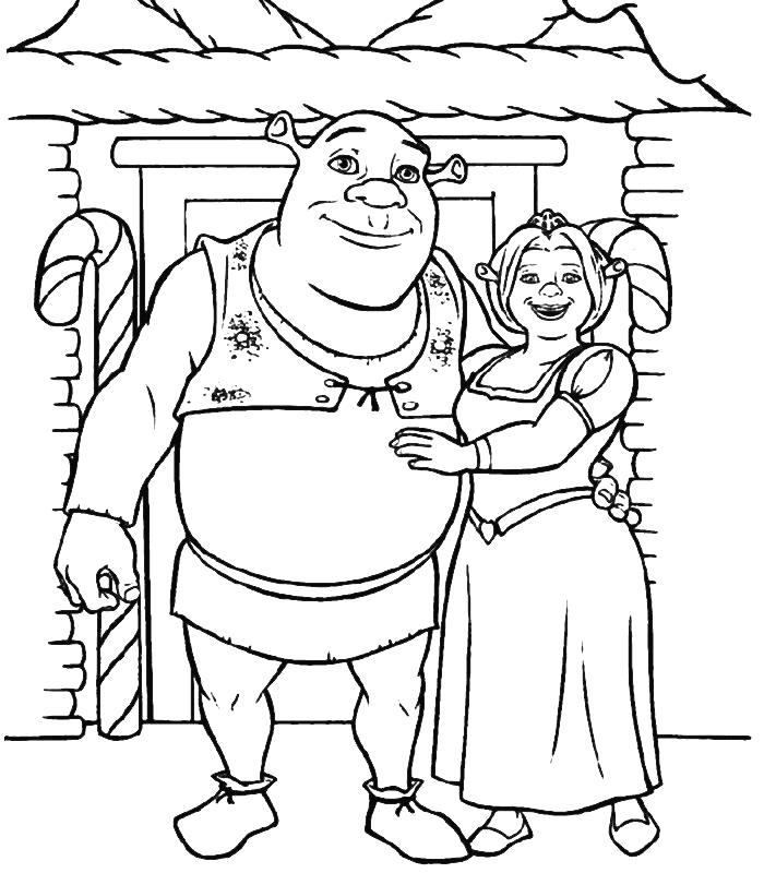 Shrek Coloring Page