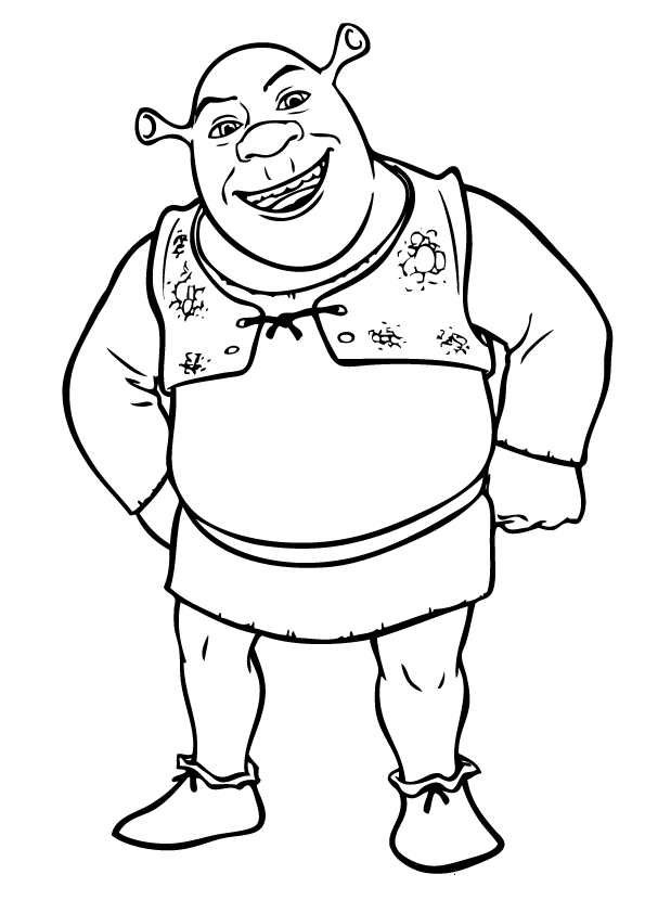 Shrek Coloring Pages Kids