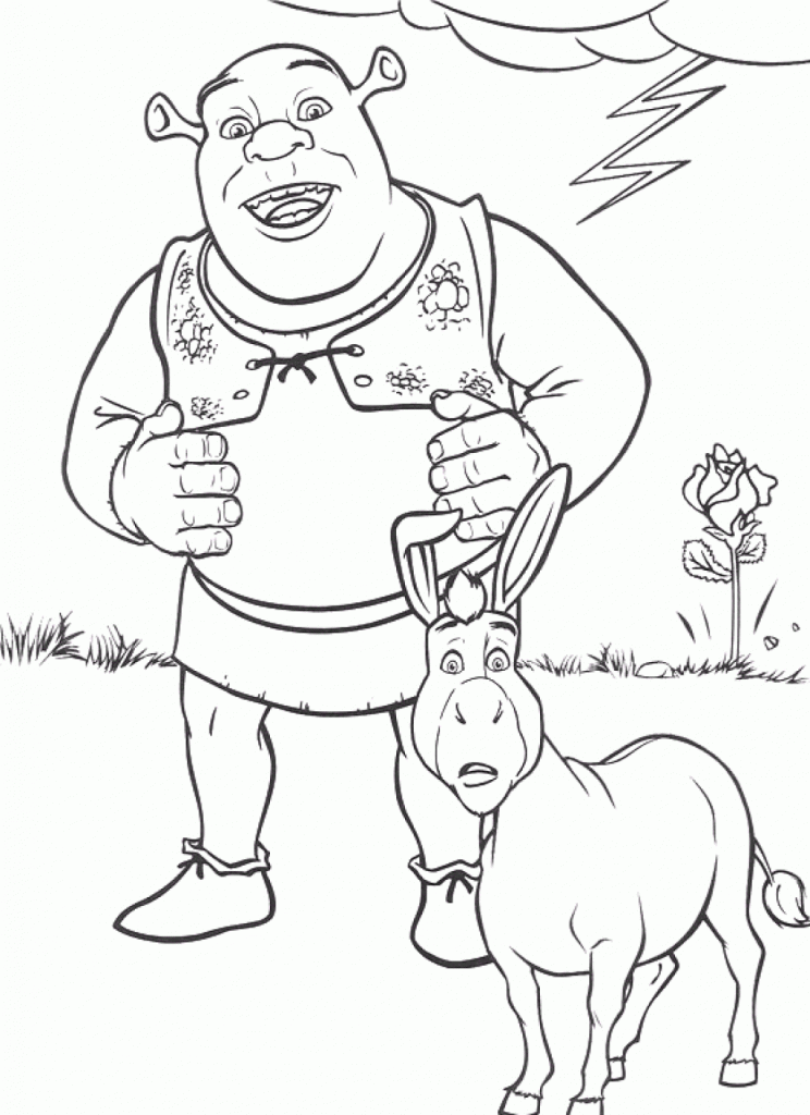 Shrek Coloring Pages Online