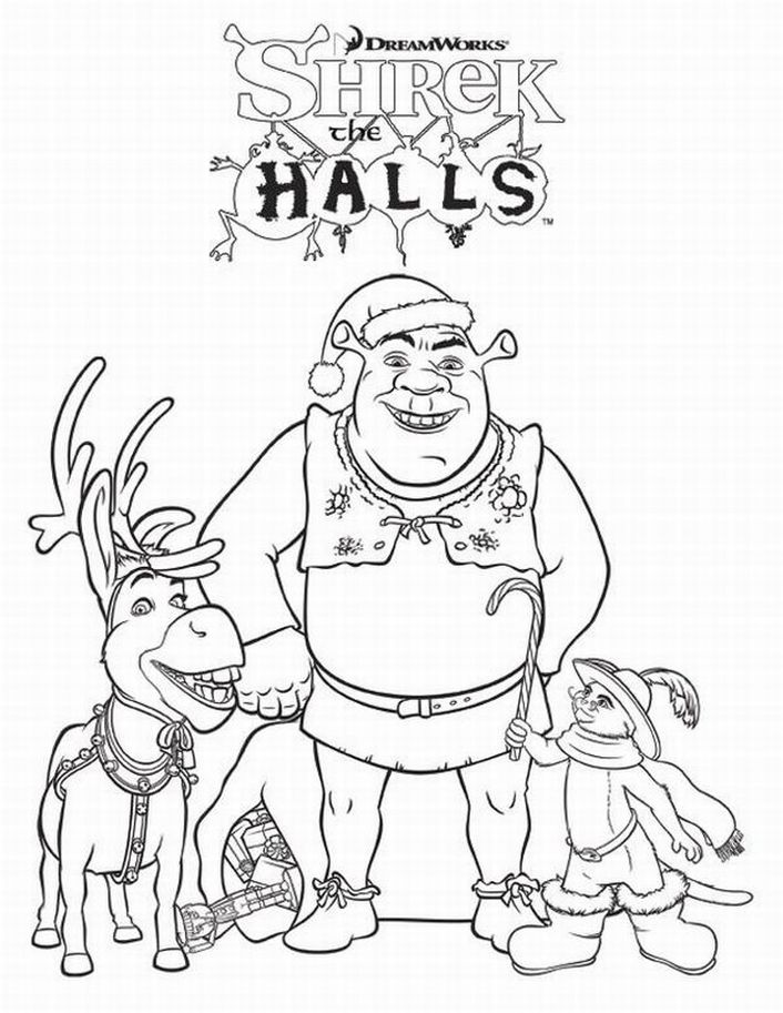 Shrek Coloring Pages Photos