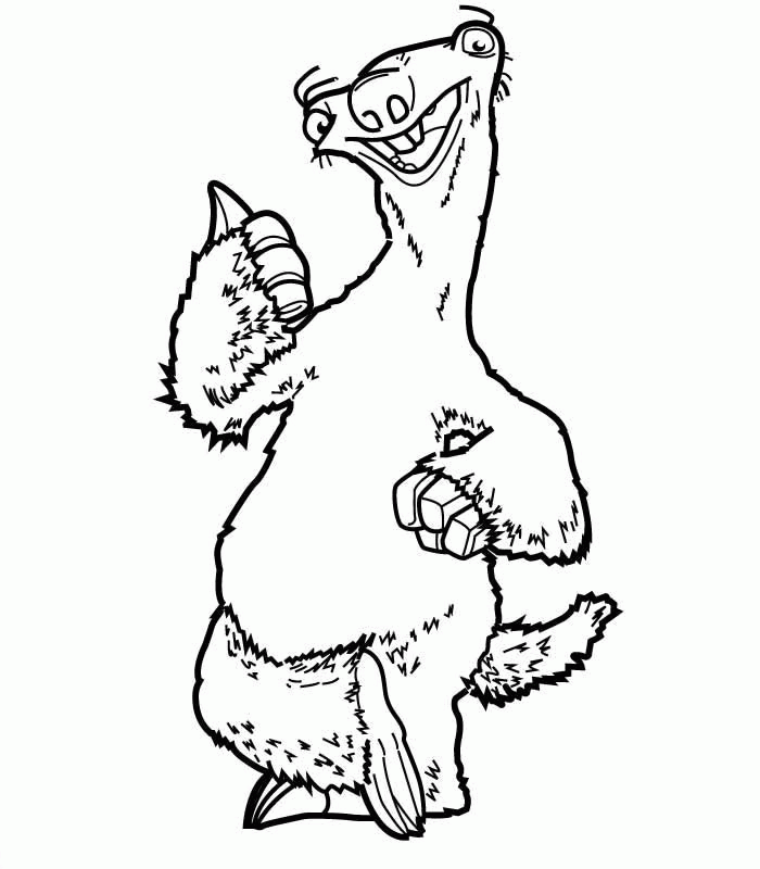 Sid Ice Age Coloring Pages