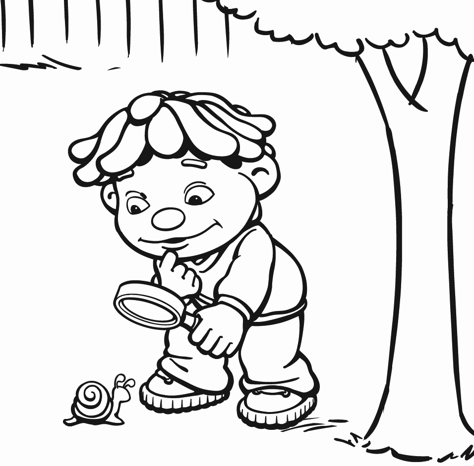 Sid The Science Kid Snail Coloring Page