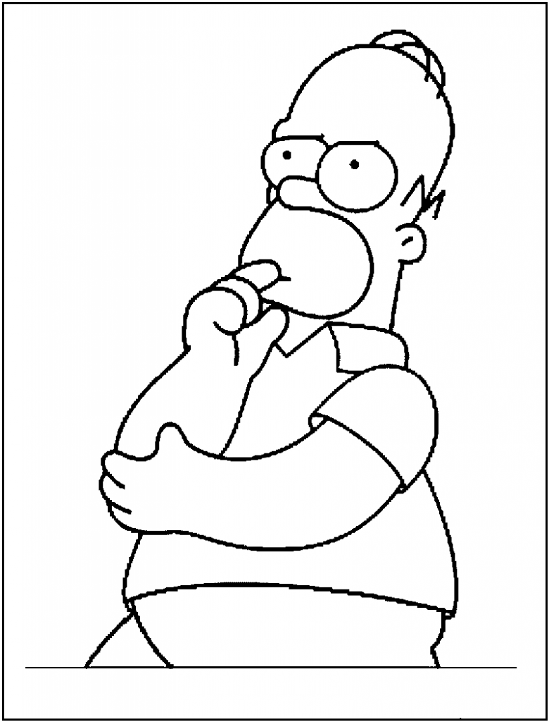 Simpsons Coloring Pages