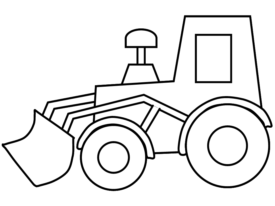 Skid Steer Coloring Page