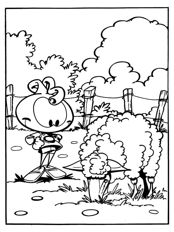 Snork And Sheep Coloring Page