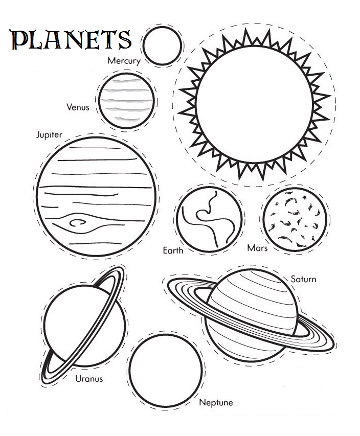 Solar System Coloring Pages For Kids