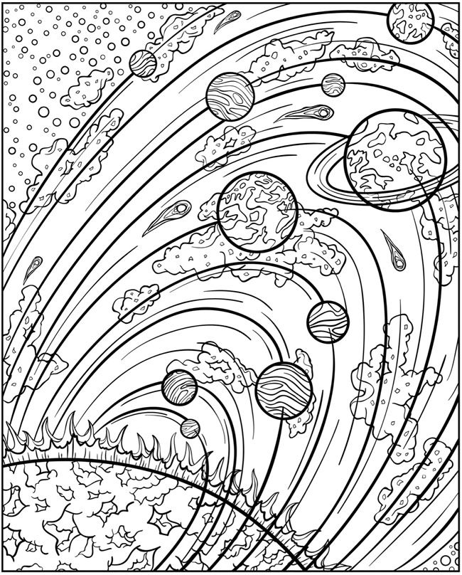 Solar System Planets in Orbit