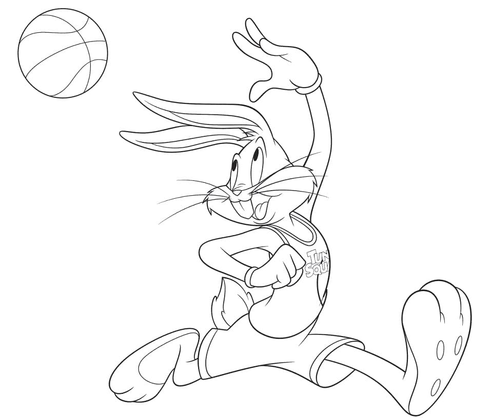 Space Jam Bugs Pass Coloring Pages