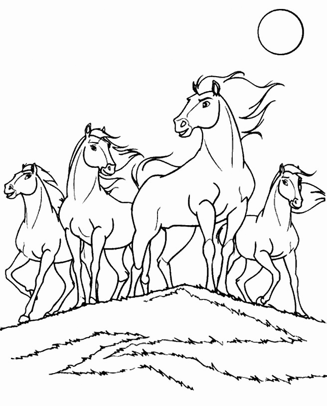 Spirit Riding Free Coloring Page