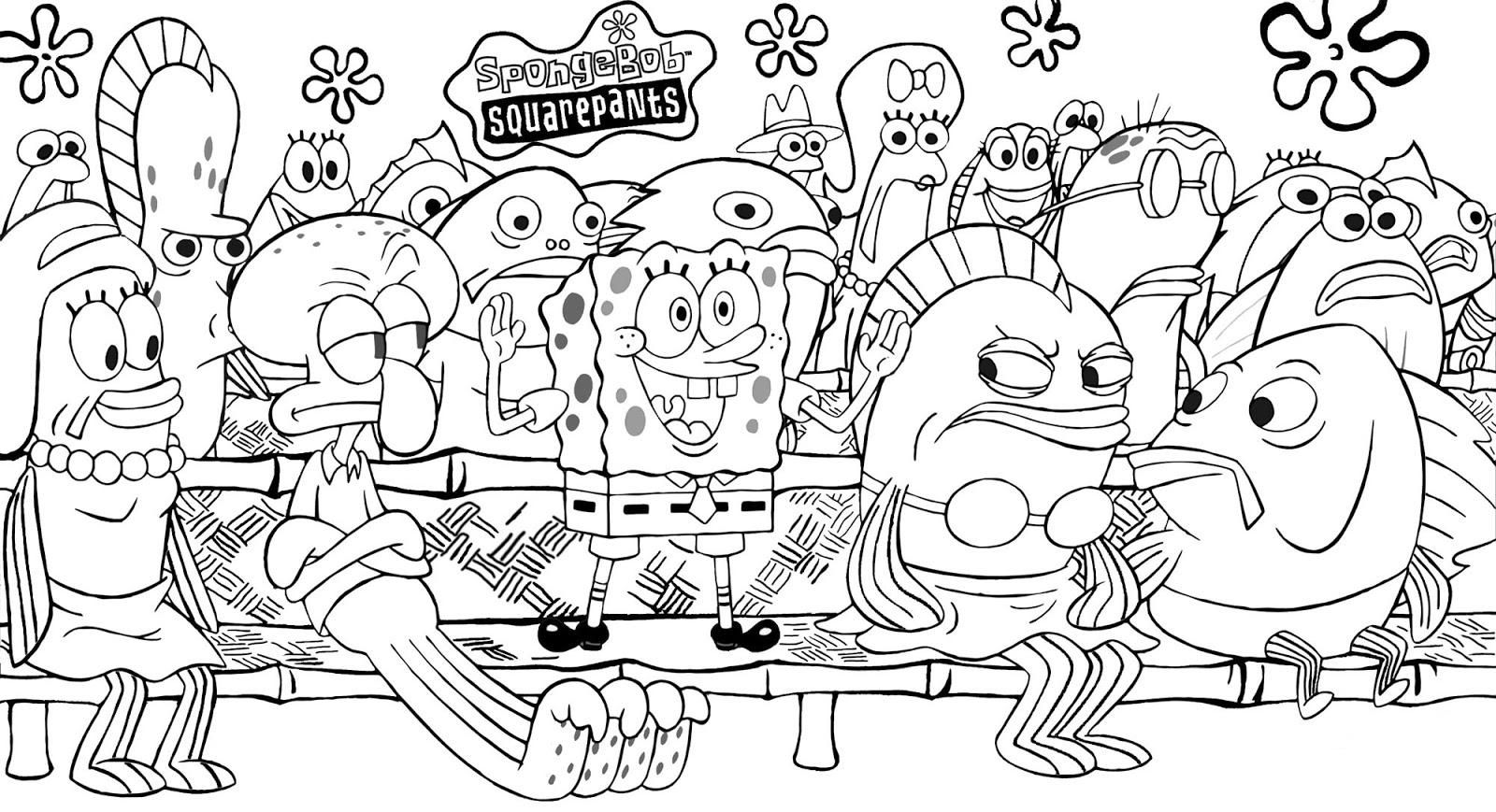 Spongebob Squarepants Coloring Pages