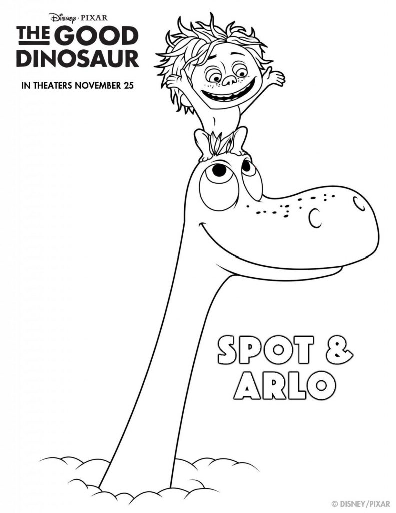 Spot And Arlo Good Dinosaur Coloring Pages