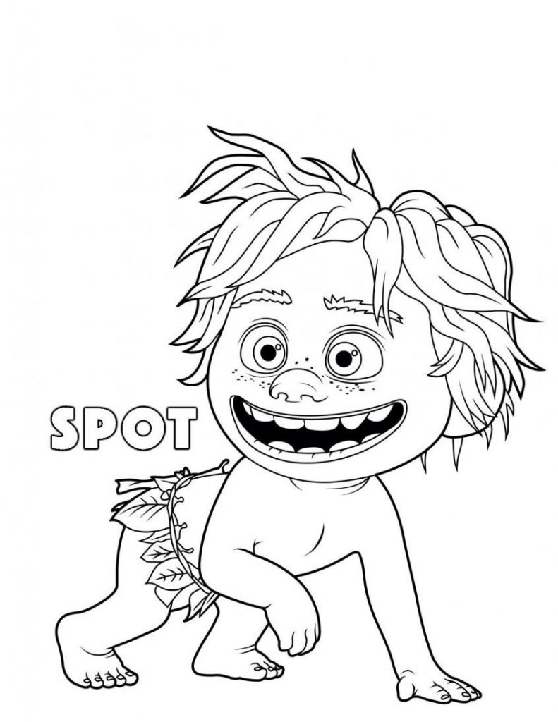 Spot Good Dinosaur Coloring Pages