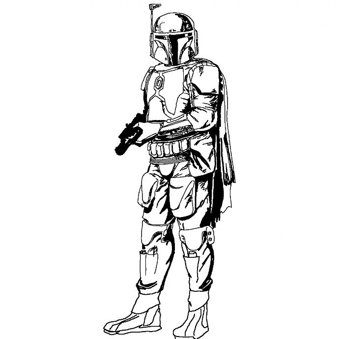 Star Wars Boba Fett Coloring Pages