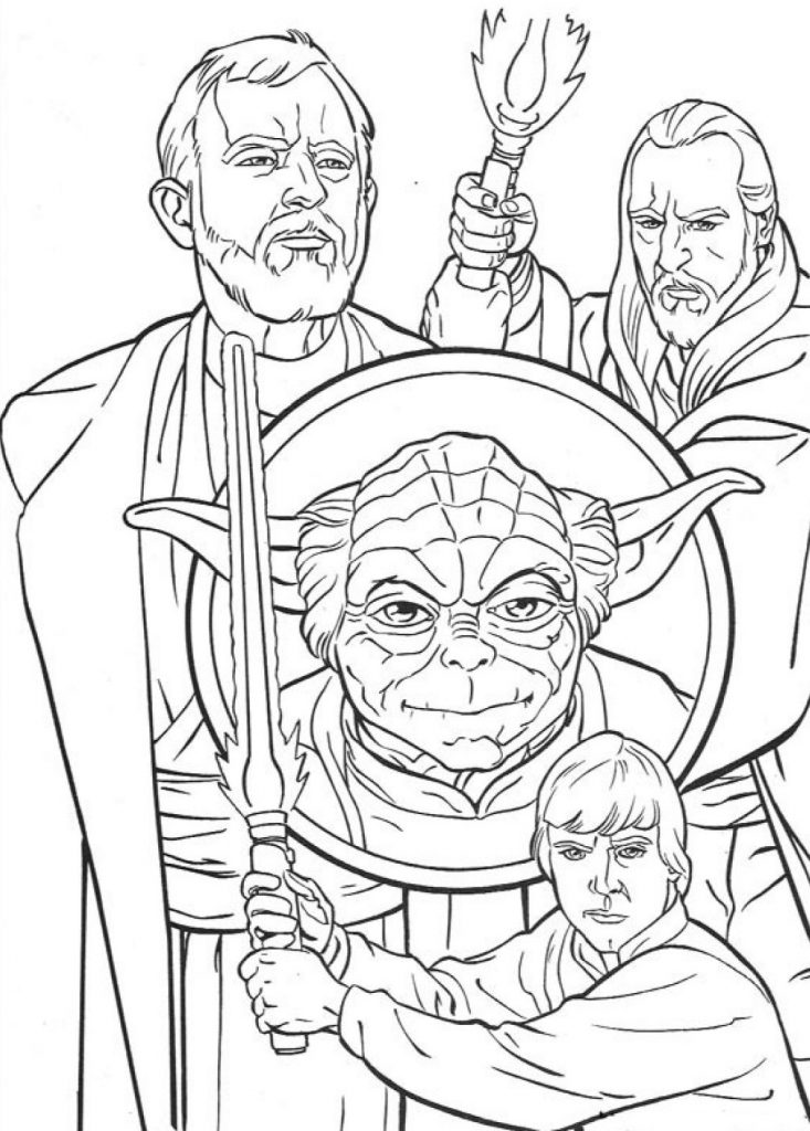 Star Wars Characters Luke Skywalker Coloring Pages