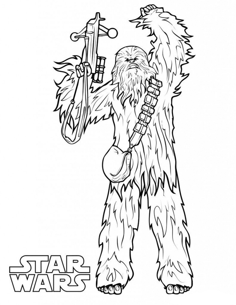 Star Wars Chewbacca Coloring Pages