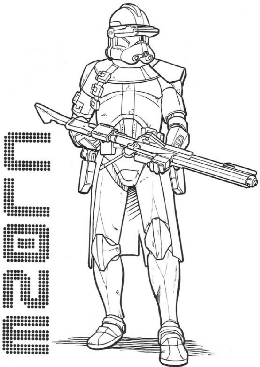 Star Wars Clone Coloring Page
