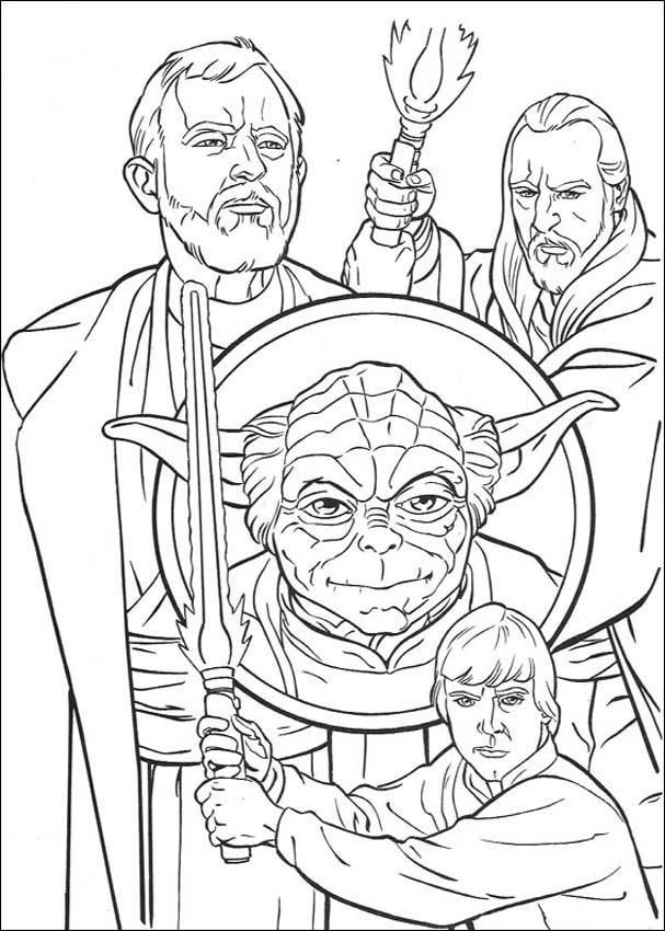 Star Wars Coloring Pages Yoda