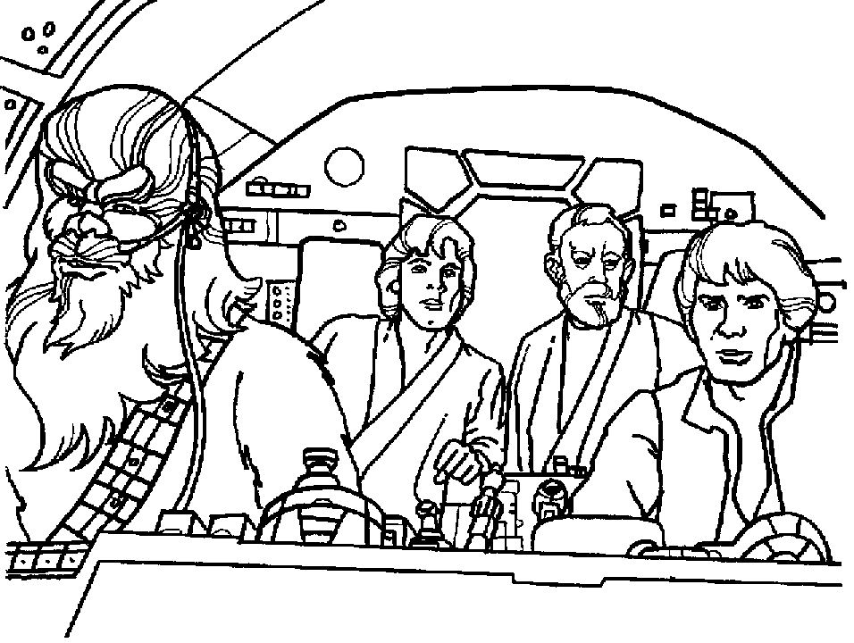 Star Wars Episode 4 Chewbacca Coloring Pages