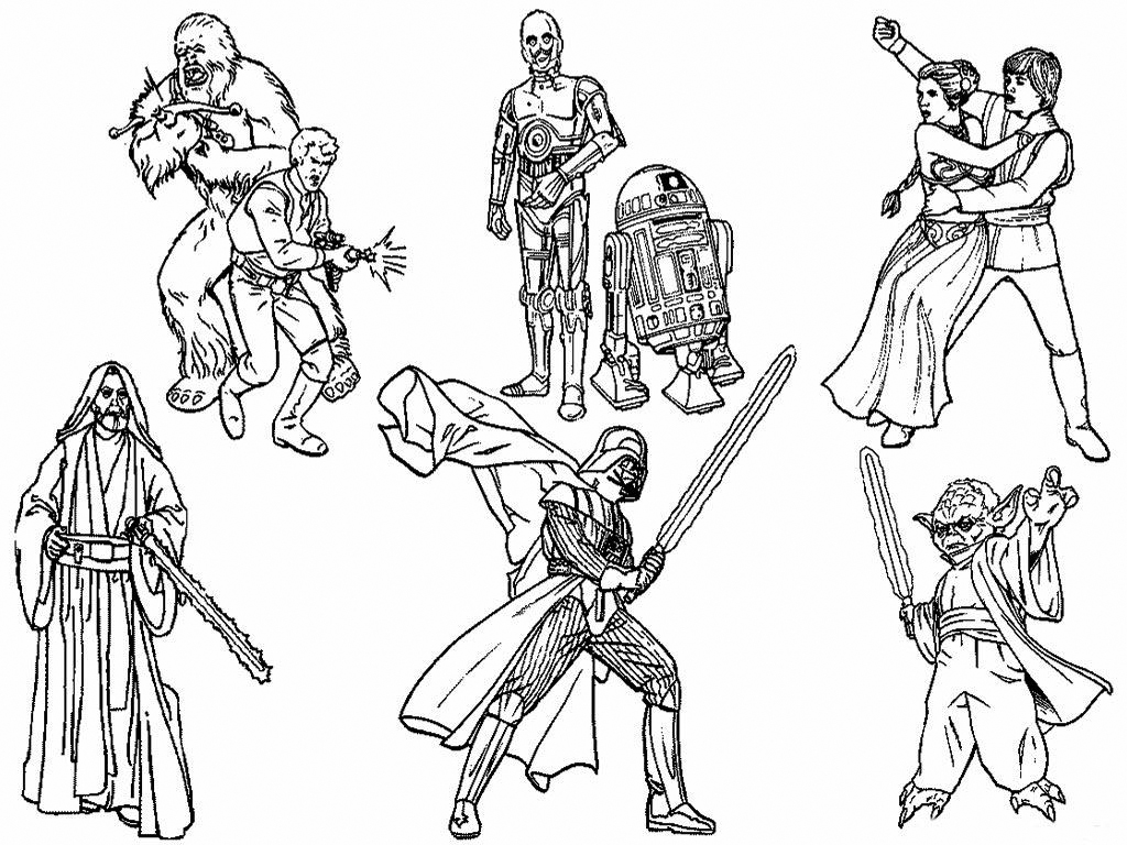 Star Wars Lightsaber Coloring Pages