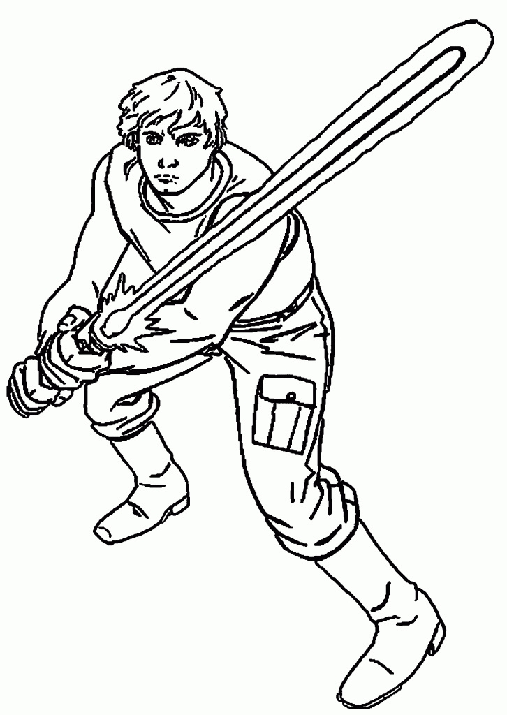 Star Wars Luke Skywalker Coloring Pages