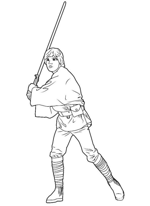 Star Wars Luke Skywalker Coloring Pages