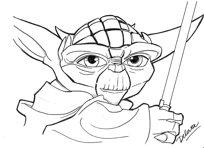 Star Wars Yoda Coloring Pages